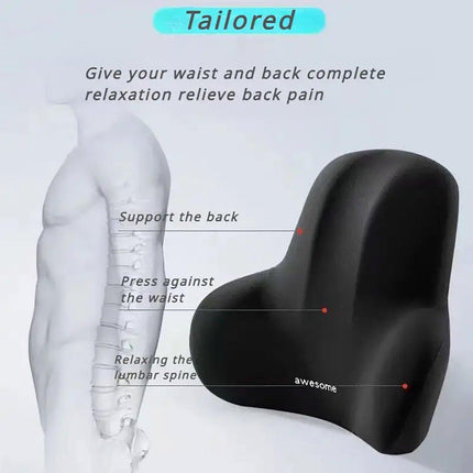 Office Chair Back Support Lumbar Cushion Seat Memory Foam Lumbar Pillow Comfort