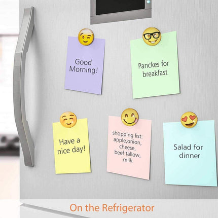 12pcs Cartoon Emoji Fridge Magnets Decorative Kitchen Refrigerator Magnets Set