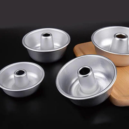 4pcs 4 Inch Hollow Mould Cake Bread Baking Mould Nonstick Round Cake Pan Set