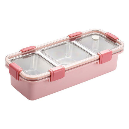 Stainless Steel Lunch Box Compartment Bento Box Food Container for Meal Prep Use