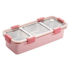 Stainless Steel Lunch Box Compartment Bento Box Food Container for Meal Prep Use