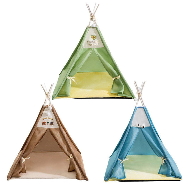 Breathable Dog Tent Kennel Small Pet Bed Spring Summer Cat House Pet Supplies