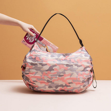 Large Foldable Reusable Shopping Bag Portable Travel Shoulder Grocery Tote Bag