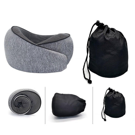 Neck Pillow for Travel Memory Foam Comfortable Breathable Soft U-Shaped