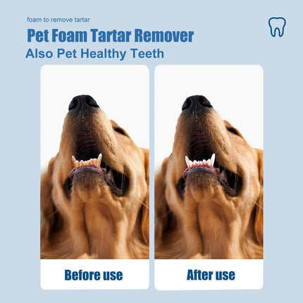 Pet Tartar Remover for Yellow Teeth Bad Breath Cleaning Foam Oral Care Cleaner