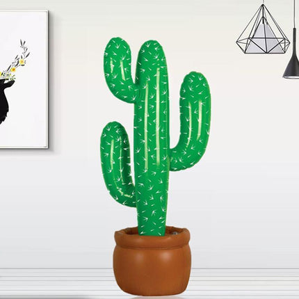 Cactus Decorations Party Mexican Cowboy Supplies Prop Inflatable Blow Up Western - Aimall