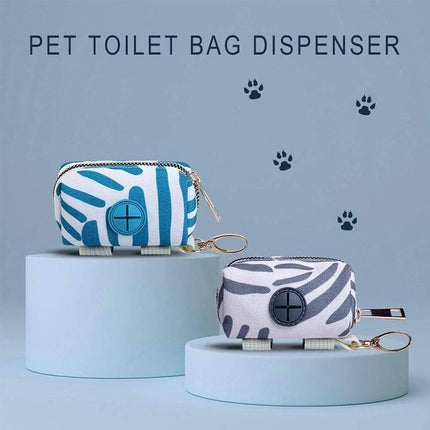 Secure and stylish dog poop bag holder for outdoor use.