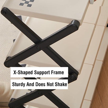 5 Tier Folding Shoe Rack Simple Shoe Storage Organizer for Home and Closet Use