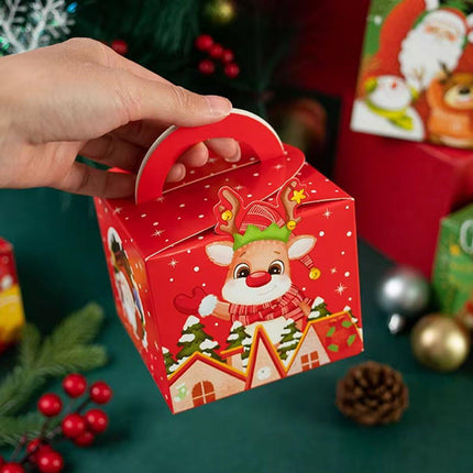 50pcs Christmas Rope Apple Candy Packing Box Biscuit Gift Baking