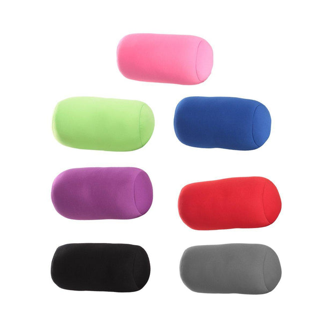 Solid Color Cylindrical Foam Particle Pillow Multi-Functional Neck Waist Support