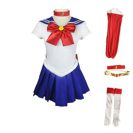 Anime Sailor Moon Tsukino Usagi Cosplay Costume Uniform Dress Halloween Outfits AU - Aimall