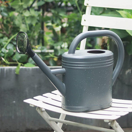 3L Gray Retro Watering Can Long Spout Large Capacity Shower Kettle for Garden