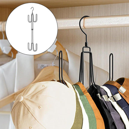 Multi-functional Hat Storage Rack Double Hanging Organizer for Hats Accessories