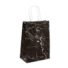 25PCS Marble Series Shopping Paper Bag Luxury Handbag Party Favor Gift Bags Set