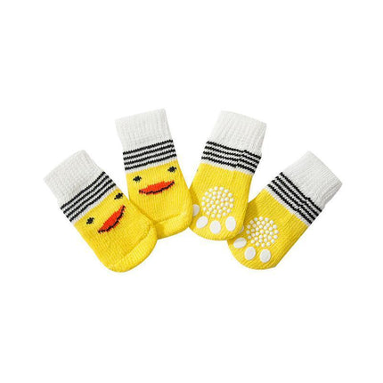 Dog Socks Non-Slip Grip Slip Anti-Skid - Puppy Cat Pet Shoes Slippers S Size - Aimall