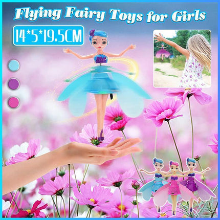 Flying Fairy Princess Doll Infrared Auto Induction Control Kids Toys Girls Gifts - Aimall