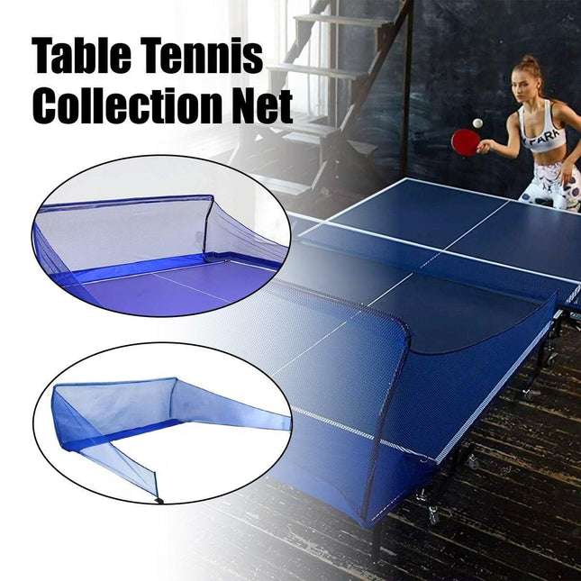 Table Tennis Ball Catch Net Mobile Floor Standing Collector with Multi-Frame