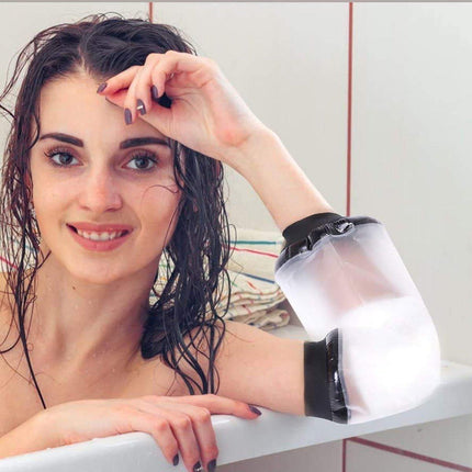 Reusable Waterproof Elbow Sleeve for Shower Bath – Keep Bandages Dry