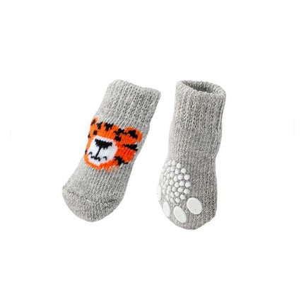 Dog Socks Non-Slip Grip Slip Anti-Skid - Puppy Cat Pet Shoes Slippers L Size - Aimall