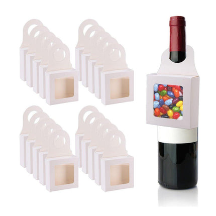 50PCS Window Hook Gift Boxes Kraft Paper Packaging Party Favors Display
