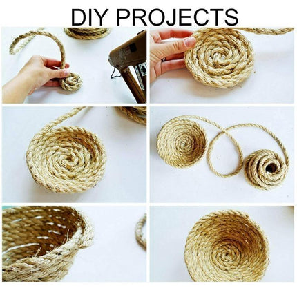 Natural sisal rope 6mm thick twine for crafts and gardening