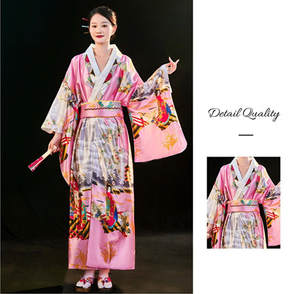 kimono Japanese lapel large size cardigan female formal dress Halloween - Aimall