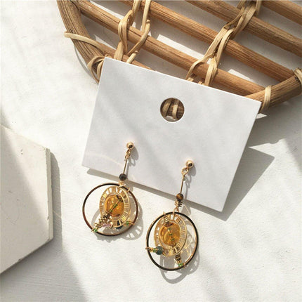 Handmade Industrial Style Abstract Geometric Earrings Bubble Niche Earrings