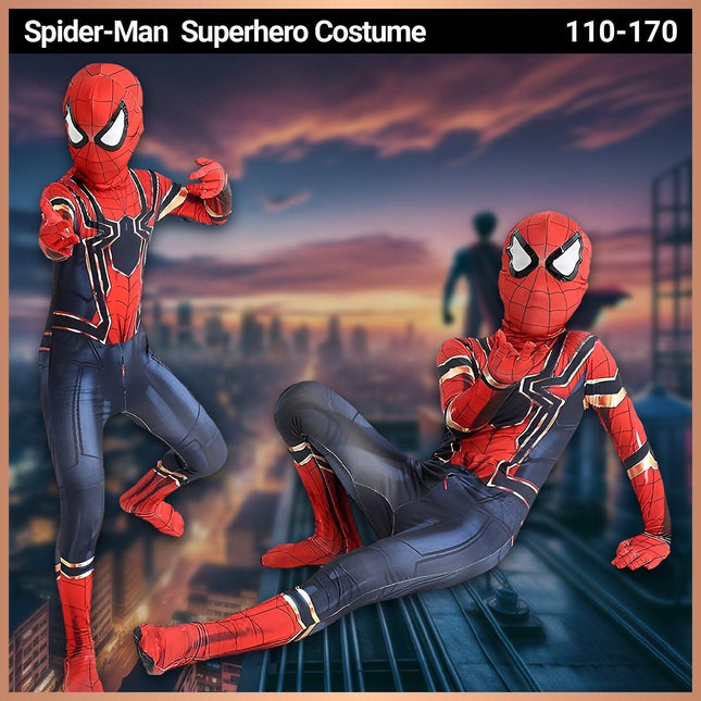 Spider Tight Man Jumpsuit Set Miles Clothes Expedition Adult Kids Halloween Costume Gwen AU - Aimall