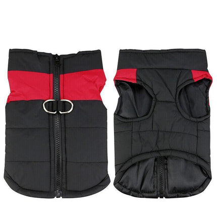 2XL Large Dog Jacket Padded Waterproof Pet Clothes Warm Windbreaker Vest Coat Winter - Aimall