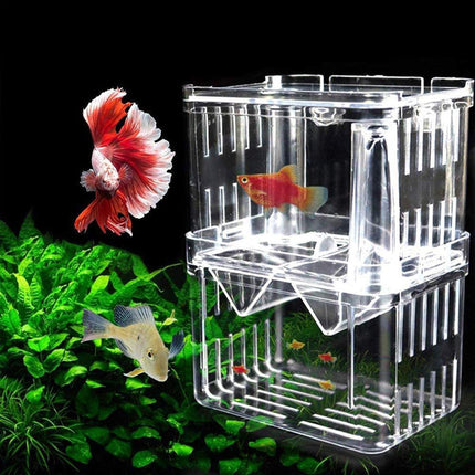 Guppy Breeding Aquarium Fish Tank Hatchery Isolation Breeder Rearing Box - Aimall