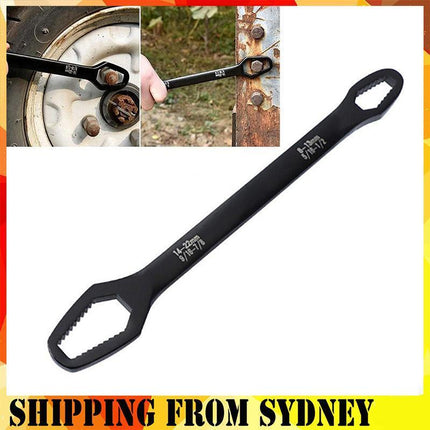 Universal Plum Screw Nuts Wrench 8-22mm Double Head Ratchet Spanner Repair Tools - Aimall