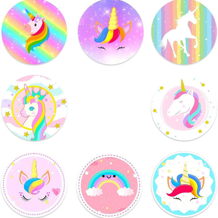 5/10Rolls Unicorn Adhesive Stickers Labels for School and Decorative Use