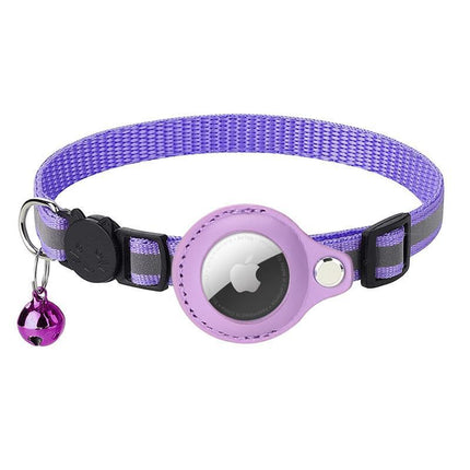For Apple AirTag Cat Dog Collar Reflective Pet Collar Case Air Tag GPS Anti-lost - Aimall
