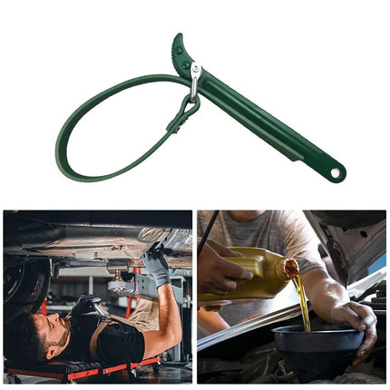 Oil Filter Belt Wrench Puller Strap Spanner Filter Cartridge Removal Tool