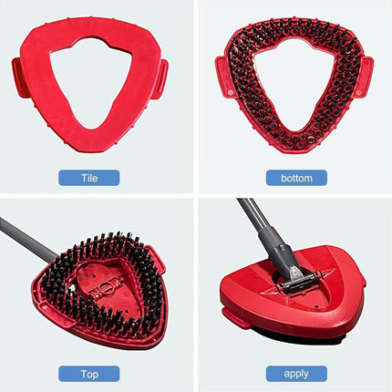 2PCS Triangle Rotating Mop Head Replacement Floor Brush Universal Cleaning Mop