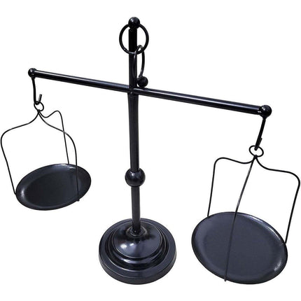 Black iron balance Scale candlestick decorative candle wedding Home Decor Gifts