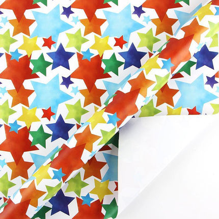 Rainbow Wrapping Paper All Occasions High Quality Coated Clear Textured Patterns