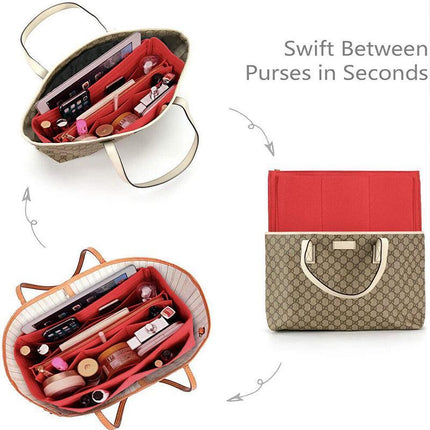 Felt Bag Purse Organizer Insert For Speedy 30,35 and Neverfull - Aimall