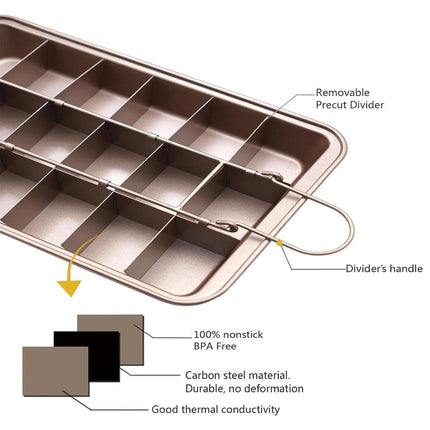 Non Stick Square Baking Pan Cake Mold Durable Kitchen Baking Tools for Home Use