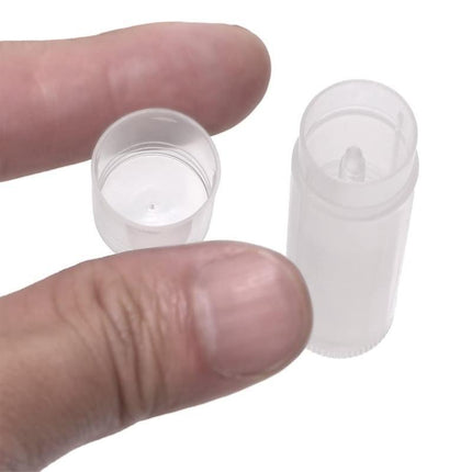 10/30/50/100x Clear Lip Balm Tubes Caps 5g Transparent Empty Lipstick Container - Aimall