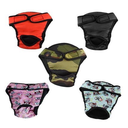 Washable Female Pet Dog Cat Nappy Diaper Physiological Pants Panties Underwear Camouflage - Aimall