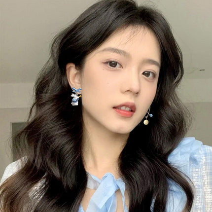 Cute Bunny Asymmetrical Earrings Sweet Jewelry Women Fashion Accessories