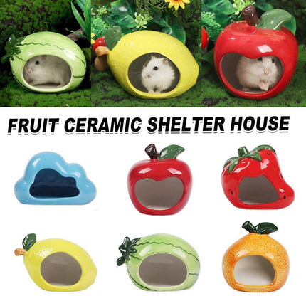 Ceramic Hamster Nest Shelter Landscaping Supplies Small Animal Hideout House