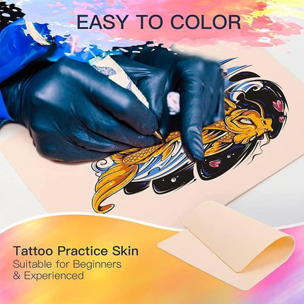 5-100x Tattoo Skin Fake Practice Eyebrow Art Double Sides Silicone For Beginner - Aimall