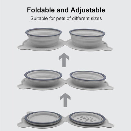 Portable Outdoor Folding Pet Bowl for Drinking Eating Collapsible Bowl