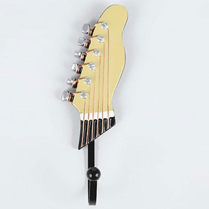 3pcs Guitar Theme Decorative Hooks Wall Mounted Hooks for Home and Office Use