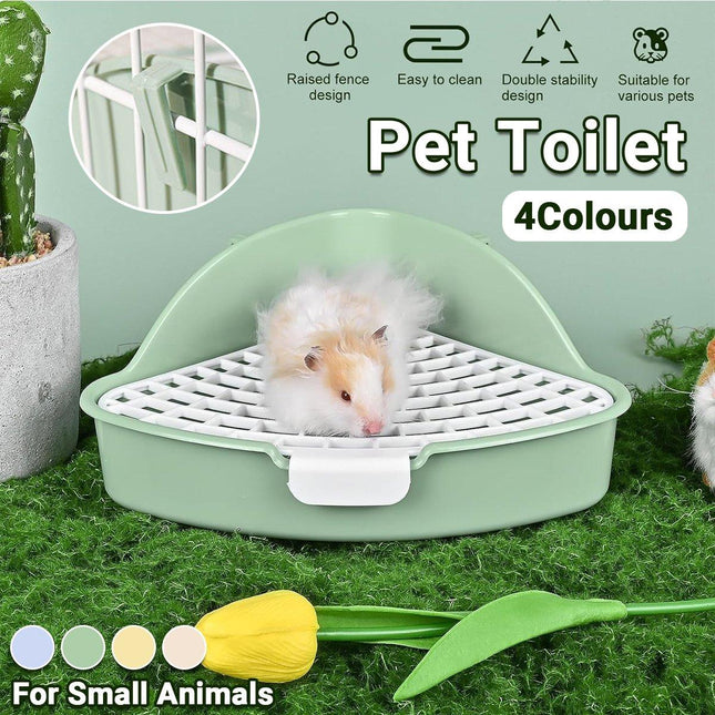 Rabbit Litter Box And Small Animals Pet Toilet Pee Pad Supplies Potty Rabbit - Aimall