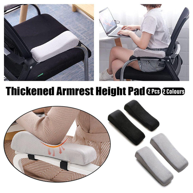 2PCS Elbow Arm Rest Cushion Chair Armrest Pads Memory Foam Office Support Pillow