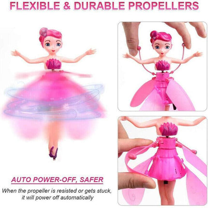 Flying Fairy Princess Doll Infrared Auto Induction Control Kids Toys Girls Gifts - Aimall