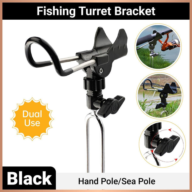 Fishing Rod Bracket Setter Pole Stand Hook Holder Rack Tip-Up Ground Fishing Rod - Aimall